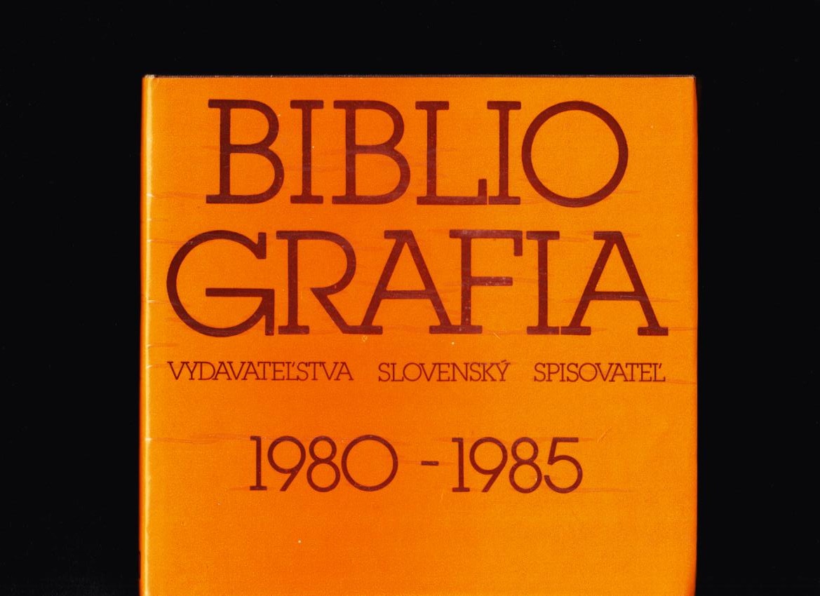 Mária Janíková (ed.): Bibliografia vydavateľstva Slovenský spisovateľ 1980-1985