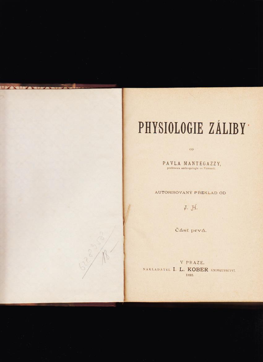 Paolo Mantegazza: Physiologie záliby /1892/