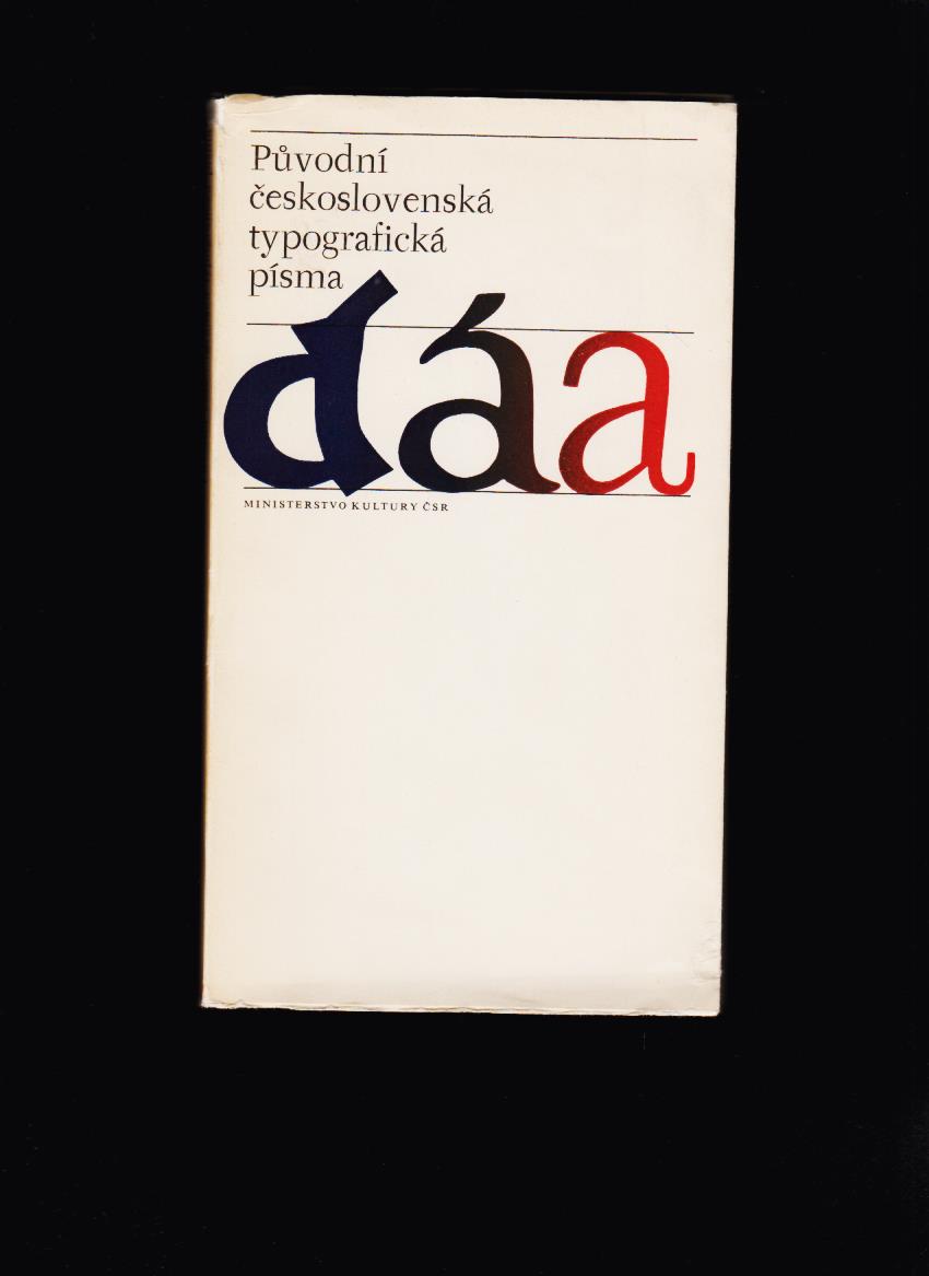 Jindřich Vichnar, Antonín Rambousek: Původní československá typografická písma