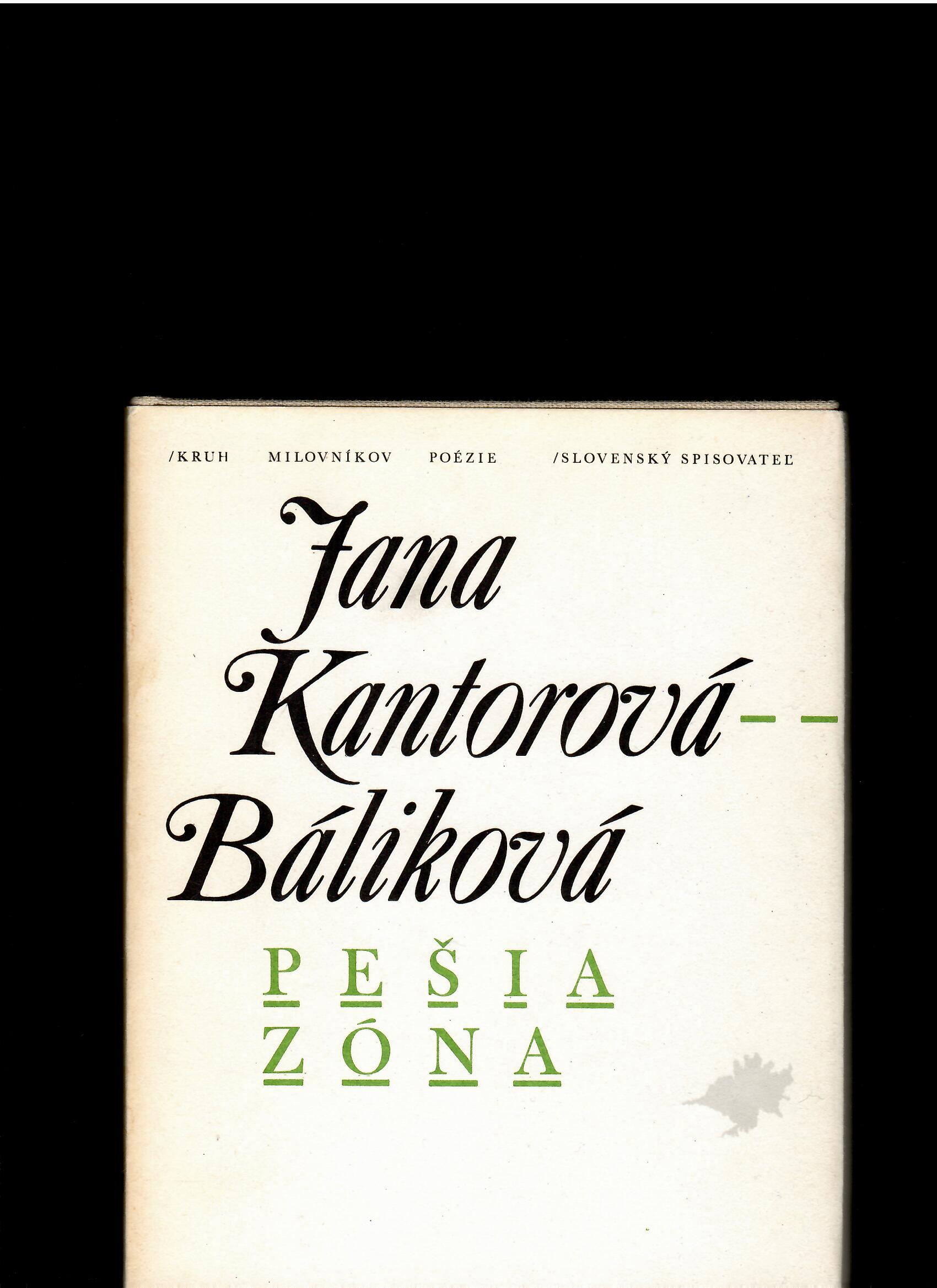 Jana Kantorová-Báliková: Pešia zóna /il. Kamila Štanclová/