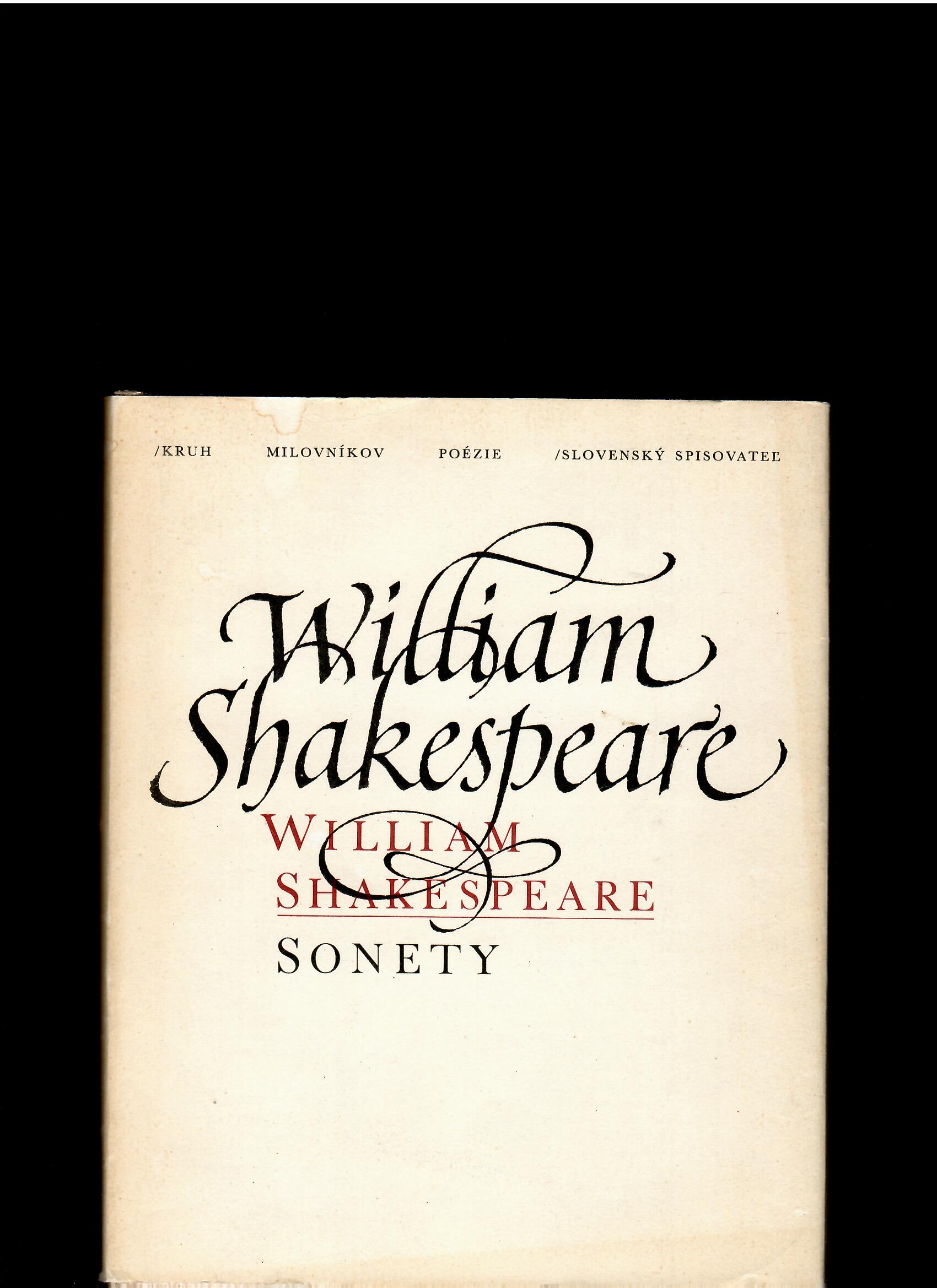 William Shakespeare: Sonety /il. Dušan Grečner/