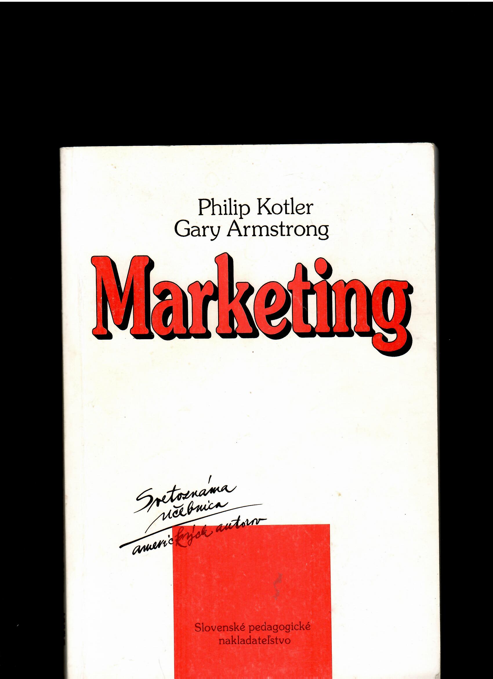 Philip Kotler, Gary Armstrong: Marketing /1992/