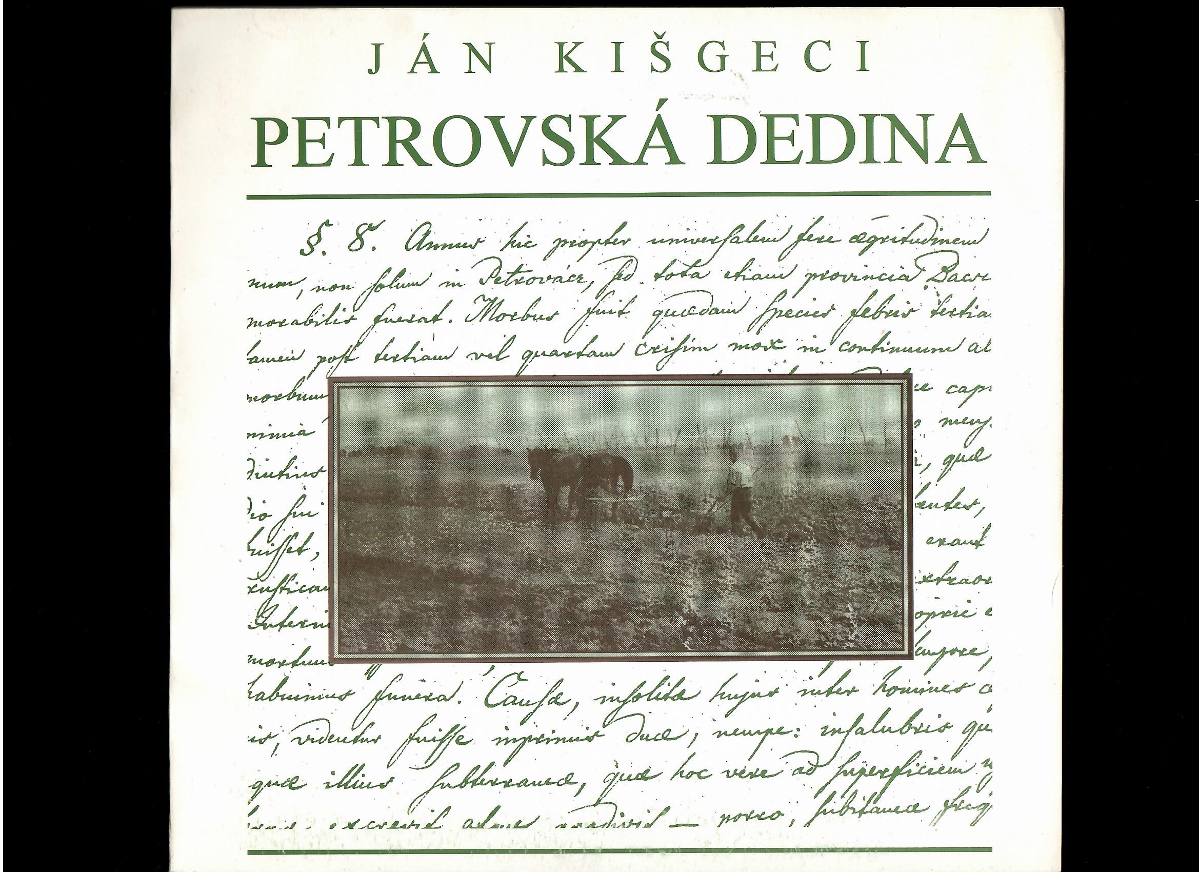 Ján Kišgeci: Petrovská dedina