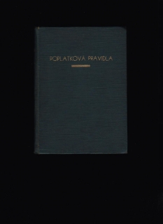 Alois Vondřich (ed.): Poplatková pravidla /1933/