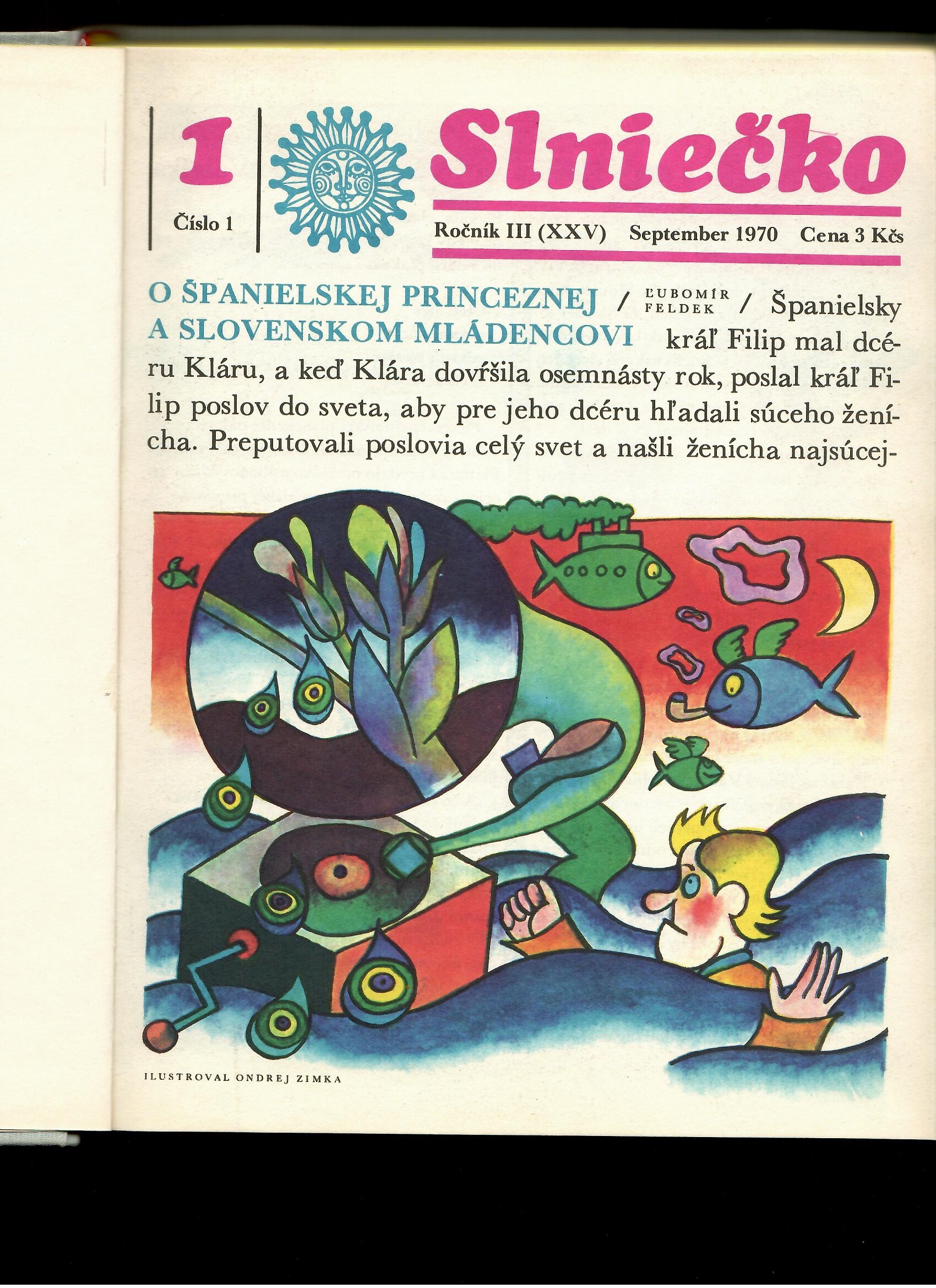 Časopis Slniečko 1970-1971