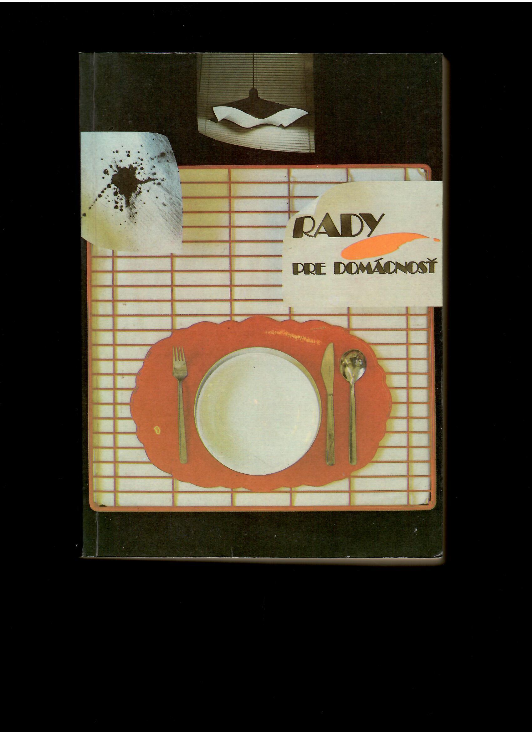 A. Pinková: Rady pre domácnosť /1989/