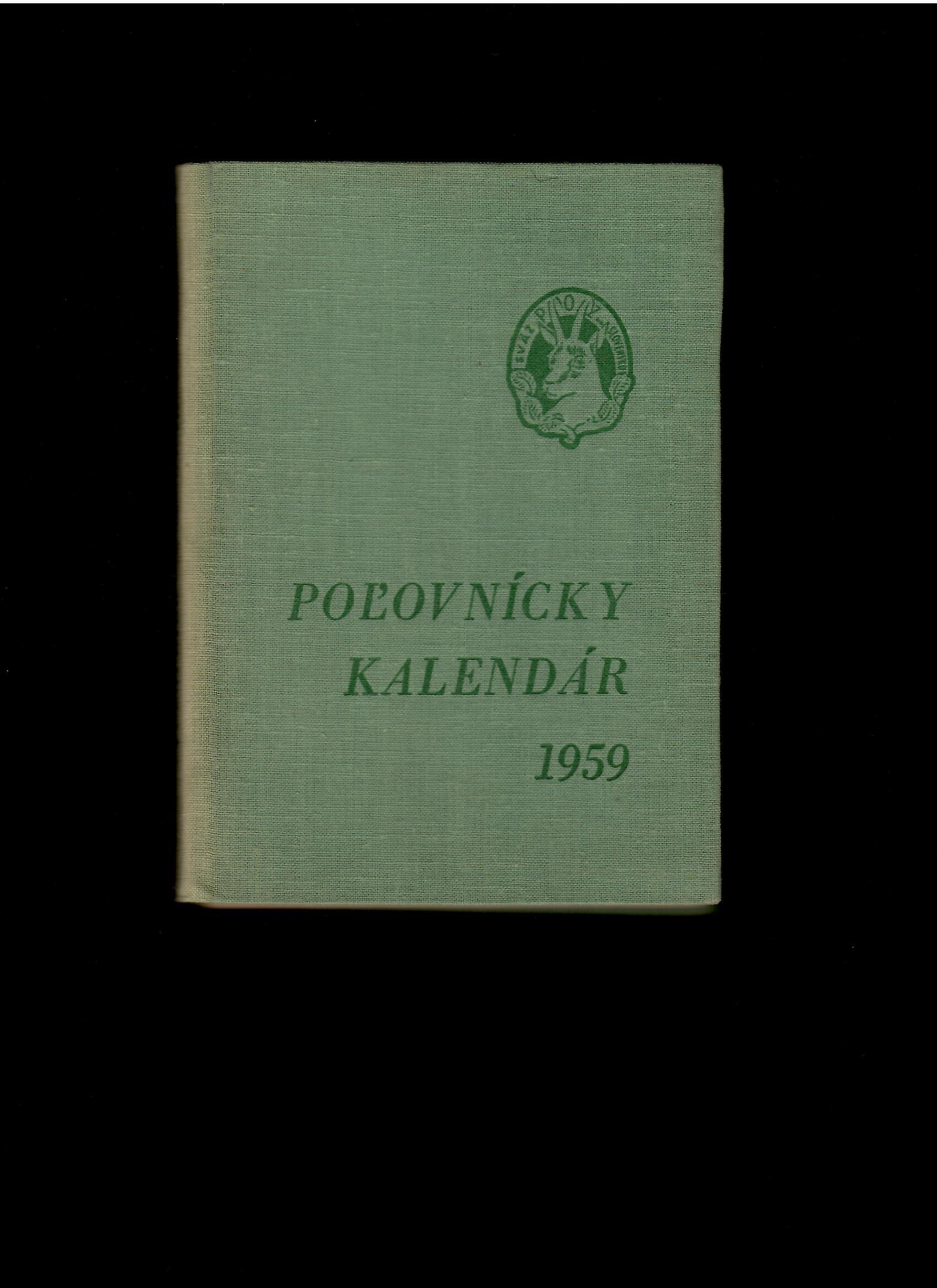 Ján Duračinský: Poľovnícky kalendár na rok 1959