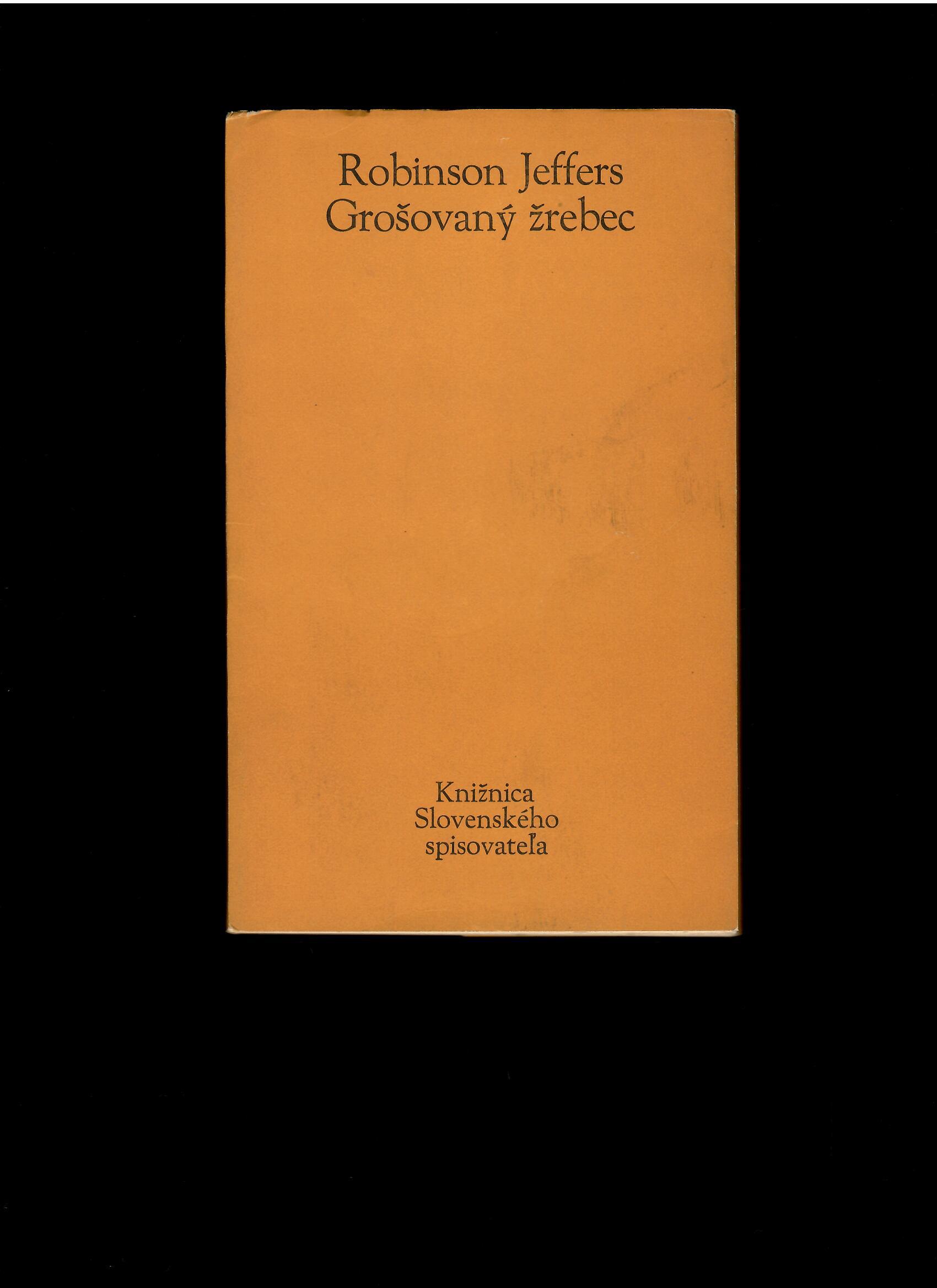 Robinson Jeffers: Grošovaný žrebec