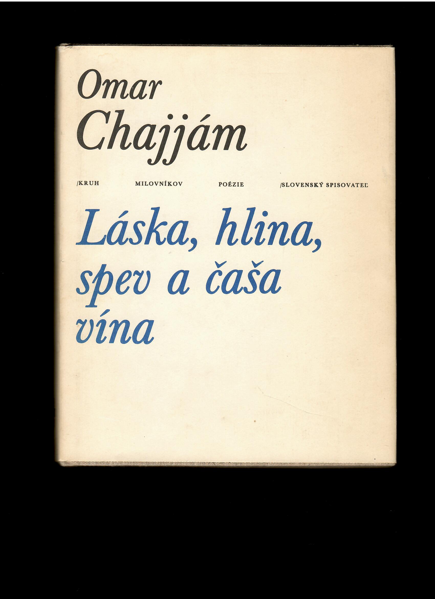 Omar Chajjám: Láska, hlina, spev a čaša vína