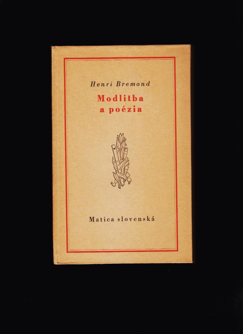 Henri Bremond: Modlitba a poézia /1943/
