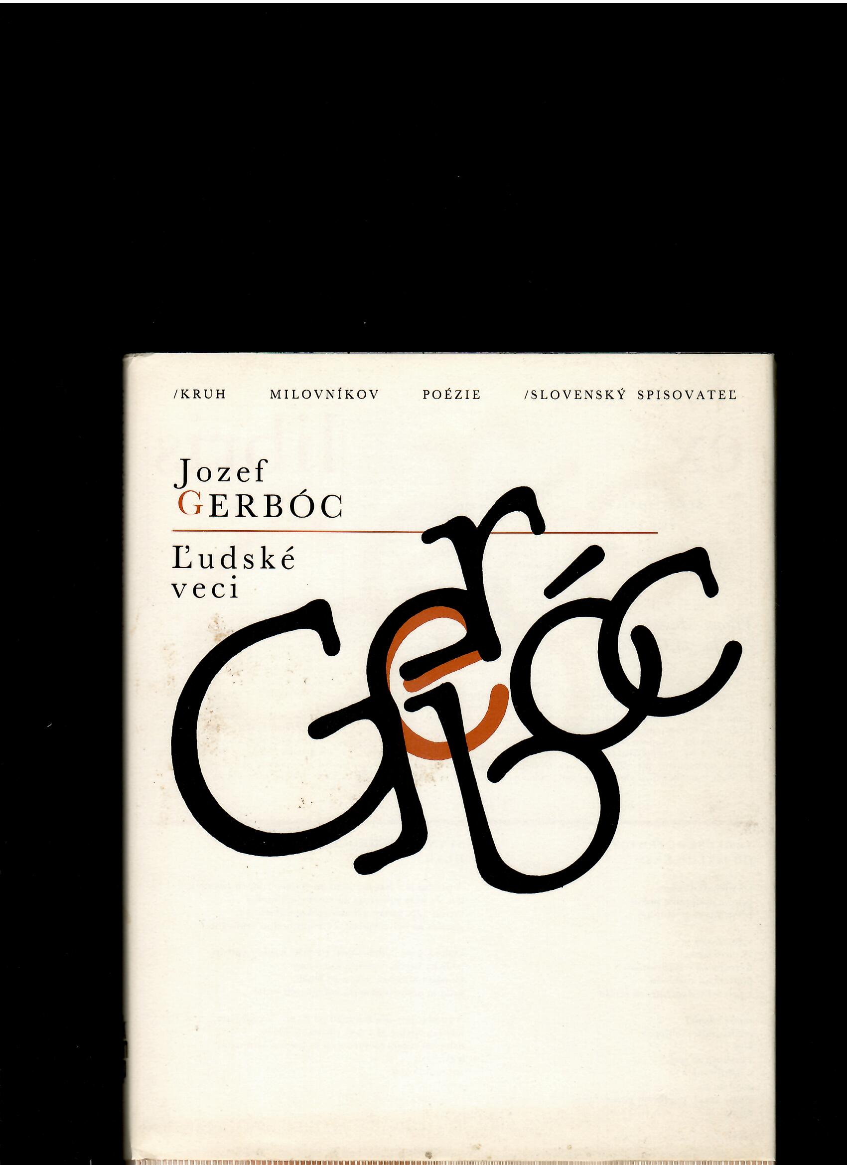 Jozef Gerbóc: Ľudské veci /il. Karol Ondreička/
