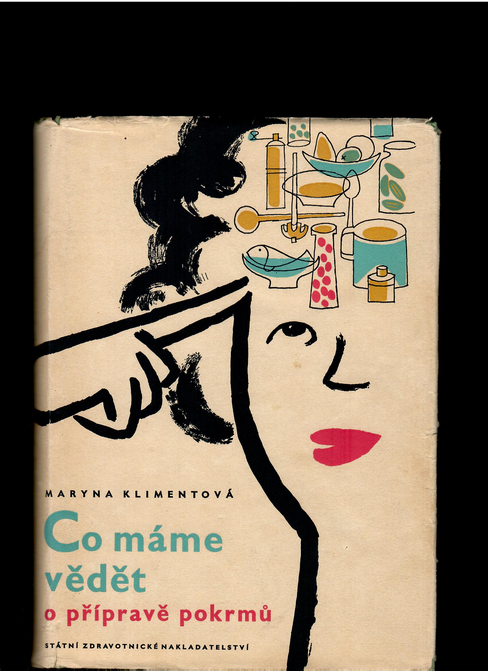 Maryna Klimentová: Co máme vědět o přípravě pokrmů /1957/