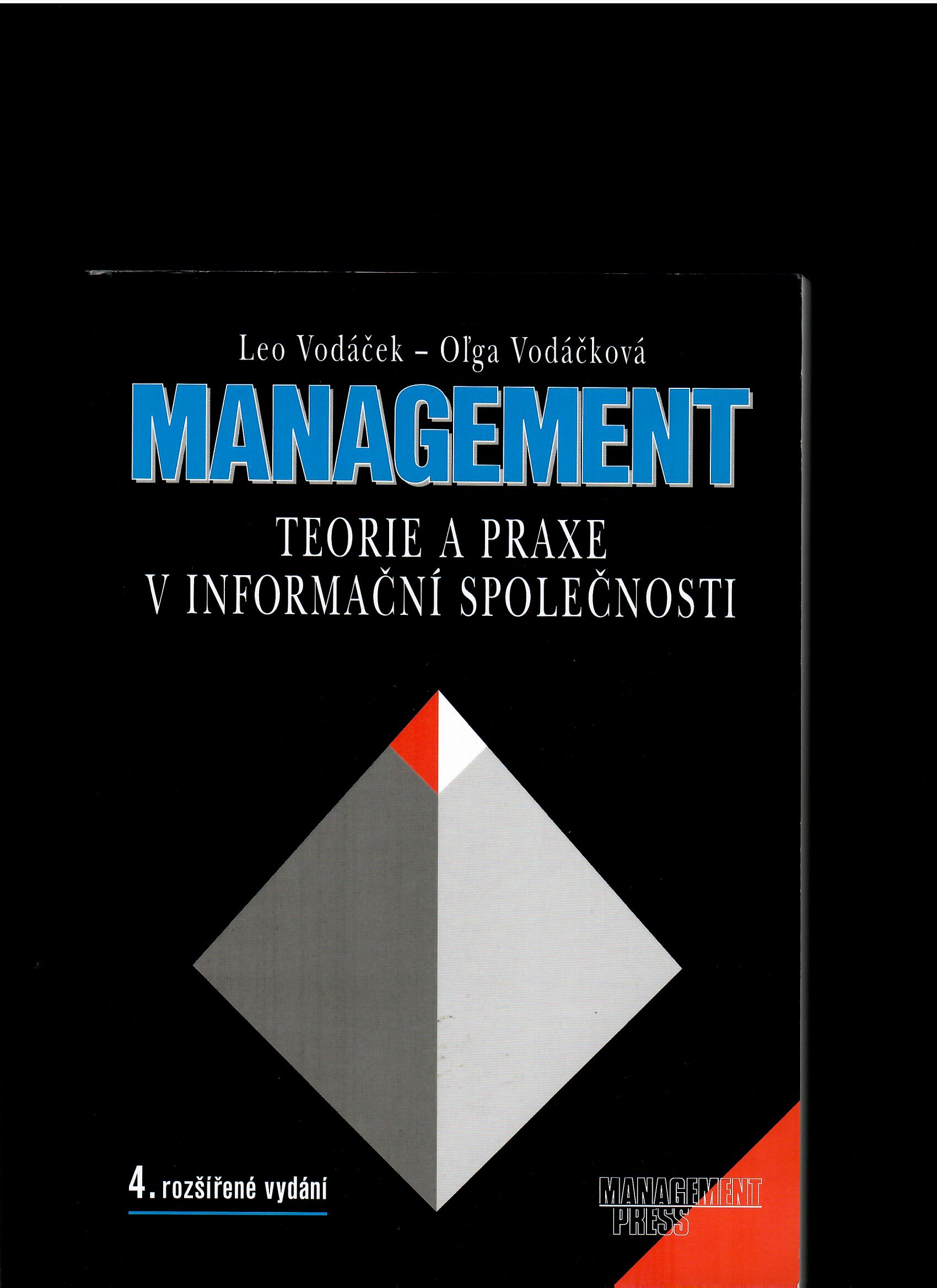 Leo Vodáček, Oľga Vodáčková: Management. Teorie a praxe v informační společnosti